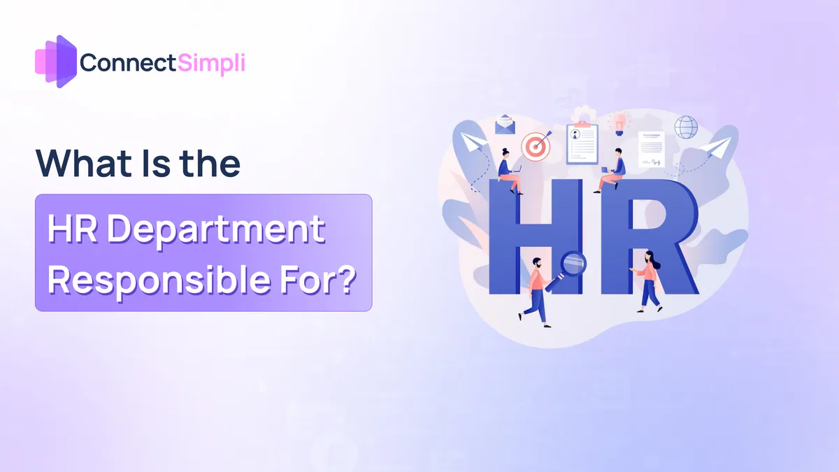 What Is the HR Department Responsible For?